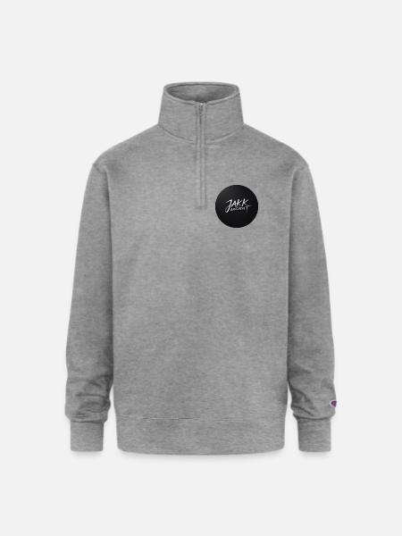 Jakk Ancient - Champion Unisex 1/4 Zip Pullover Sweatshirt - heather gray