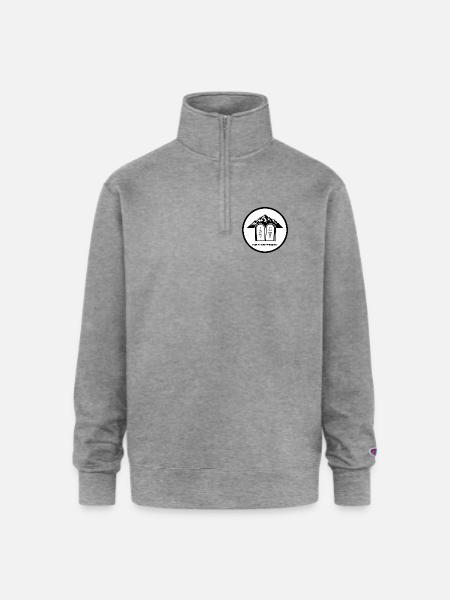 Keep My Commandments - Champion Unisex 1/4 Zip Pullover Sweatshirt - heather gray