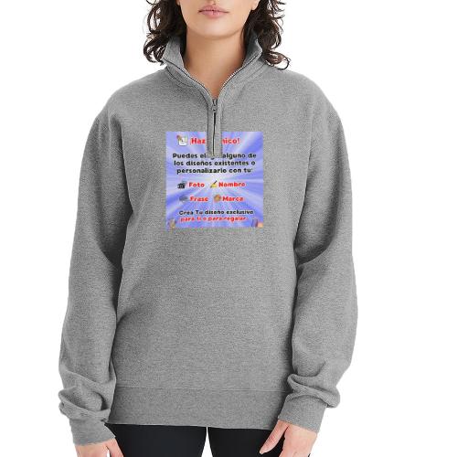 Personalized Souvenirs with Photo, Phrase, Design - Champion Unisex 1/4 Zip Pullover Sweatshirt