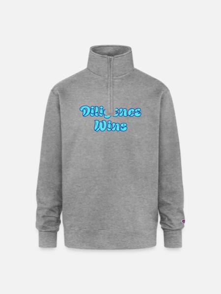 inspiration work - Champion Unisex 1/4 Zip Pullover Sweatshirt - heather gray