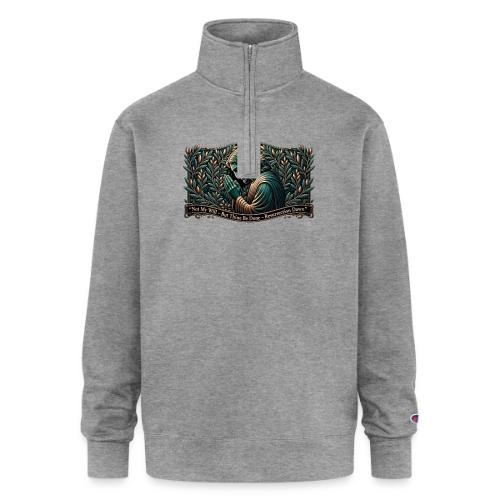 Easter Not My Will Gethsemane T Shirt, Bro Gift - Champion Unisex 1/4 Zip Pullover Sweatshirt