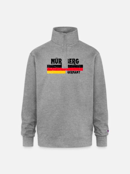 Nürnberg Germany - Champion Unisex 1/4 Zip Pullover Sweatshirt - heather gray