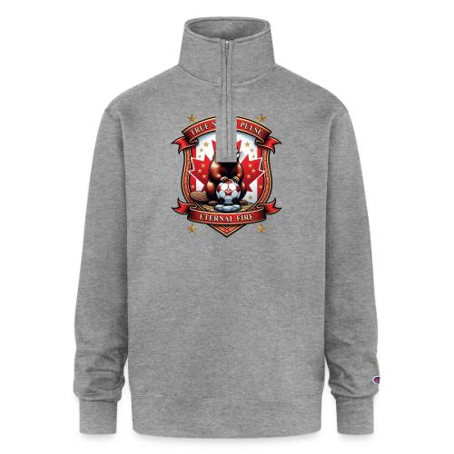 Canada Beaver Crest T-Shirt, Pride Badge Gift - Champion Unisex 1/4 Zip Pullover Sweatshirt