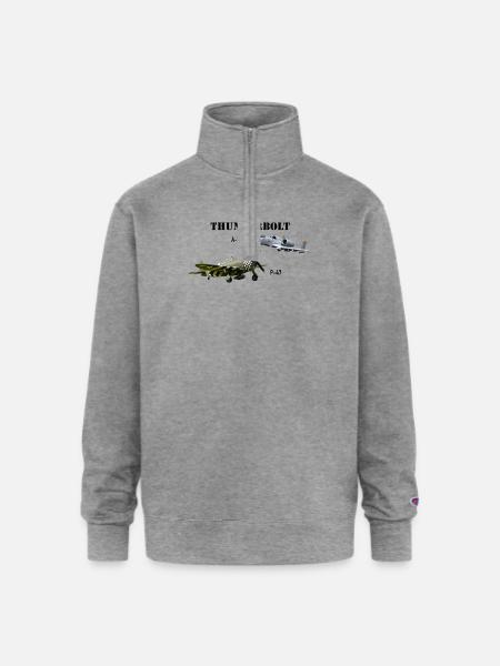 Thunderbolts - Champion Unisex 1/4 Zip Pullover Sweatshirt - heather gray