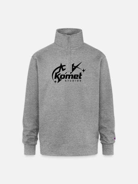 Komet Studios Star Logo - Champion Unisex 1/4 Zip Pullover Sweatshirt - heather gray