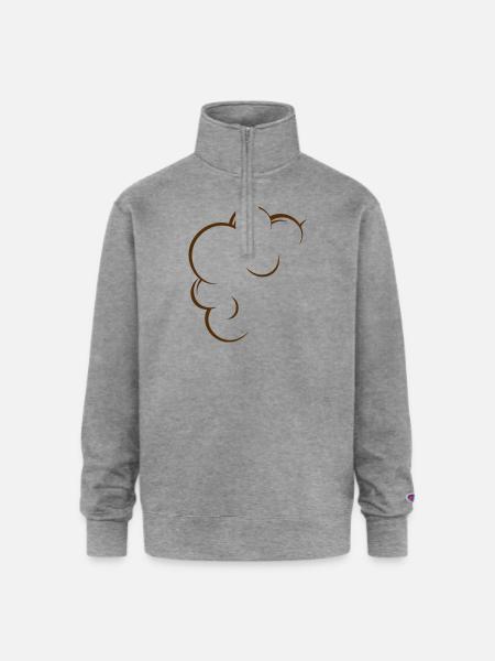 bubbles - Champion Unisex 1/4 Zip Pullover Sweatshirt - heather gray