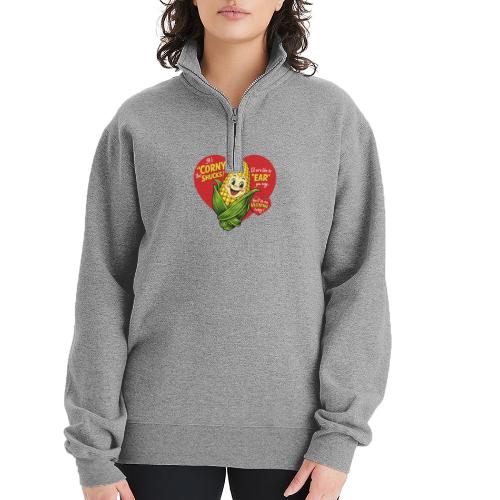 Corny Valentine T-Shirt - Champion Unisex 1/4 Zip Pullover Sweatshirt
