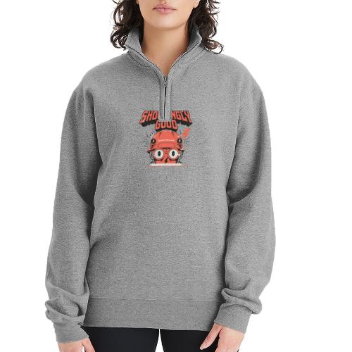Funny Shockingly Good Electrician - Champion Unisex 1/4 Zip Pullover Sweatshirt