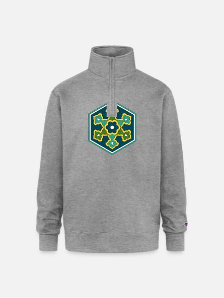 Ottoman Turkish - Champion Unisex 1/4 Zip Pullover Sweatshirt - heather gray