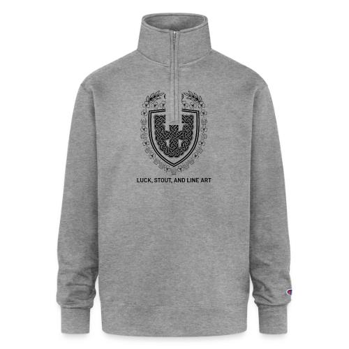 Celtic Knot T-Shirt, Symmetrical Shield - Champion Unisex 1/4 Zip Pullover Sweatshirt