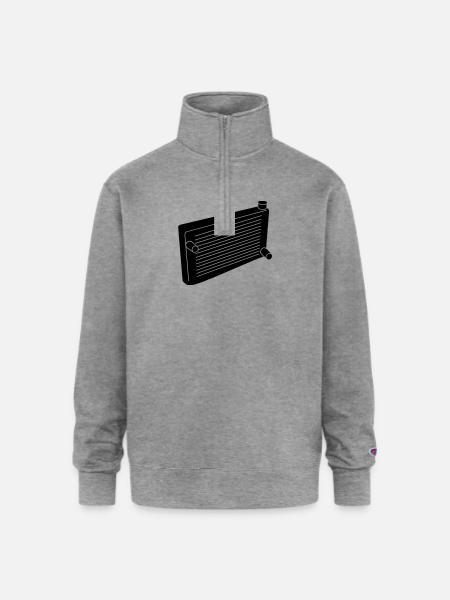 Engine radiator - Champion Unisex 1/4 Zip Pullover Sweatshirt - heather gray