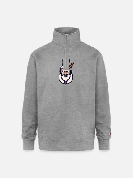 King arthur - Champion Unisex 1/4 Zip Pullover Sweatshirt - heather gray