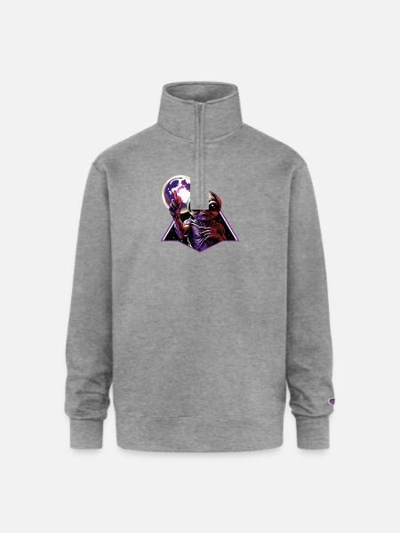 IlluminET56 - Champion Unisex 1/4 Zip Pullover Sweatshirt - heather gray
