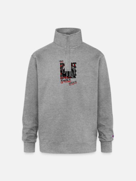 The Smoking Areas. - Champion Unisex 1/4 Zip Pullover Sweatshirt - heather gray