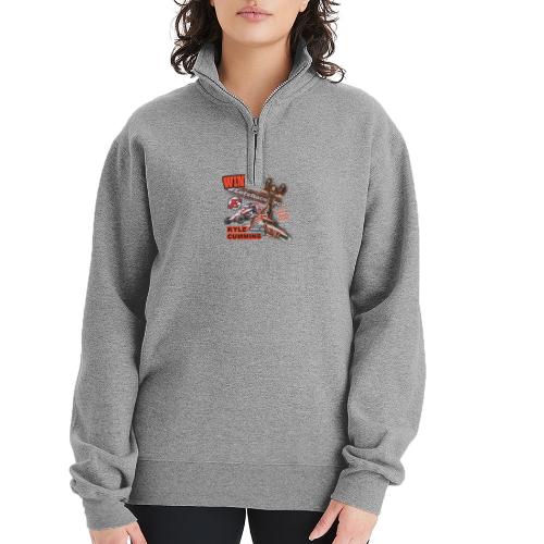 Kyle Cummins #LetsRaceTwo Winner - Champion Unisex 1/4 Zip Pullover Sweatshirt