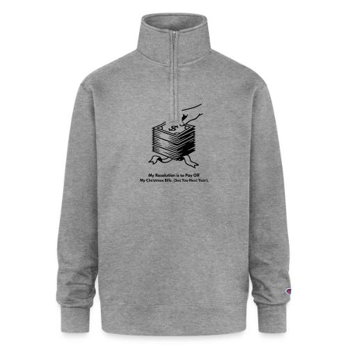 Christmas Bills T-Shirt - Champion Unisex 1/4 Zip Pullover Sweatshirt