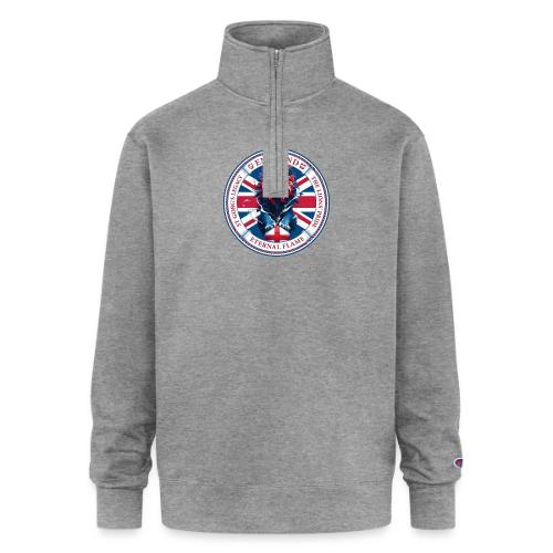 England Lion Emblem T Shirt, Flag Pride Gift - Champion Unisex 1/4 Zip Pullover Sweatshirt