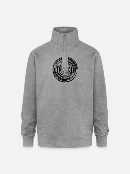 Abstract Vortex 17 - Champion Unisex 1/4 Zip Pullover Sweatshirt - heather gray