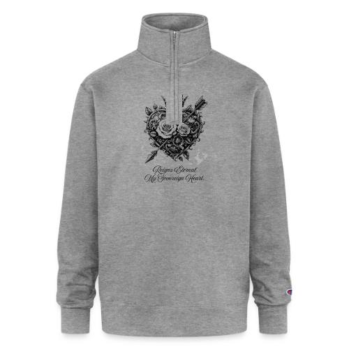 Royal Heart T-Shirt, Mug, & Leggings - Champion Unisex 1/4 Zip Pullover Sweatshirt