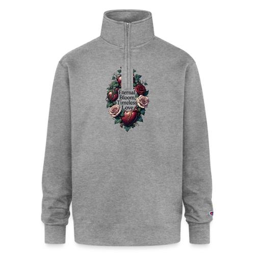 Eternal Bloom Timeless Love Entwined Hearts T-Shir - Champion Unisex 1/4 Zip Pullover Sweatshirt