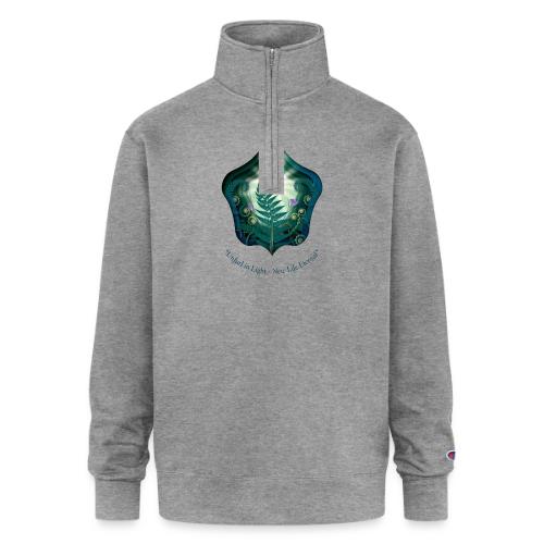 Easter Unfurl in Light Resurrection T Shirt, Gift - Champion Unisex 1/4 Zip Pullover Sweatshirt