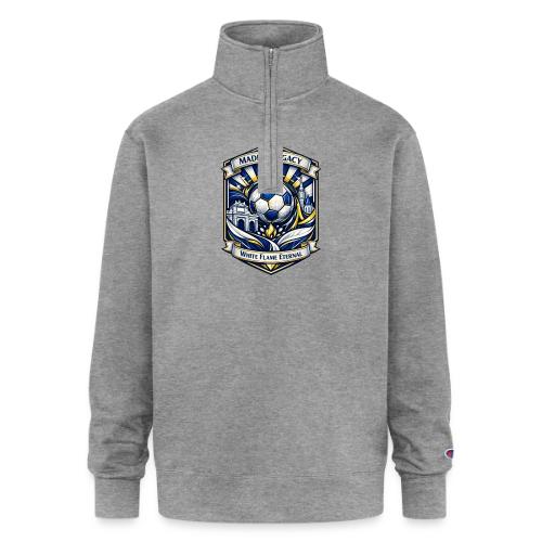 Madrid White Legacy T Shirt, Madrid Fan Gift - Champion Unisex 1/4 Zip Pullover Sweatshirt