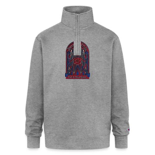 Barcelona Scarlet Pride T Shirt, Vibrant City Gift - Champion Unisex 1/4 Zip Pullover Sweatshirt