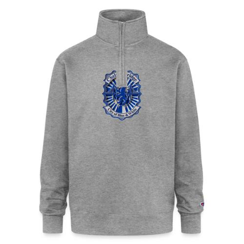 Chelsea Blue Bridge T Shirt, Soccer Fan Gift - Champion Unisex 1/4 Zip Pullover Sweatshirt