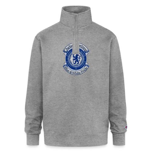 Chelsea Fortress T Shirt, Soccer City Pride Gift - Champion Unisex 1/4 Zip Pullover Sweatshirt