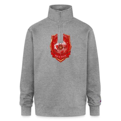 London is Red T Shirt, Football City Pride Gift - Champion Unisex 1/4 Zip Pullover Sweatshirt