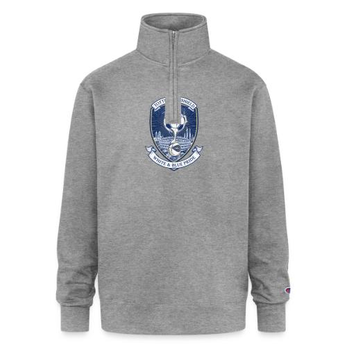 Iconic North London Soccer Emblem Art Print - Champion Unisex 1/4 Zip Pullover Sweatshirt