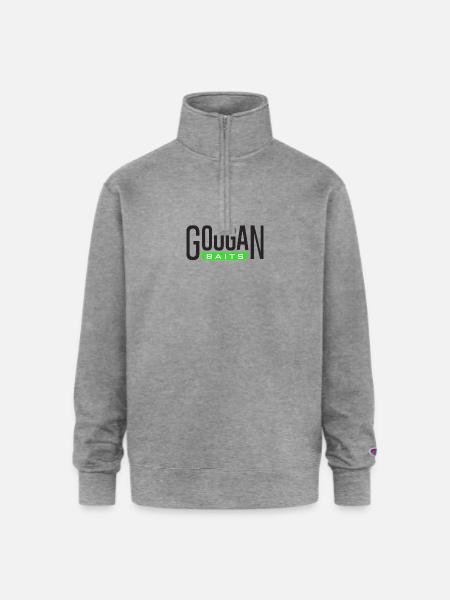 GOOGAN BAITS - Champion Unisex 1/4 Zip Pullover Sweatshirt - heather gray