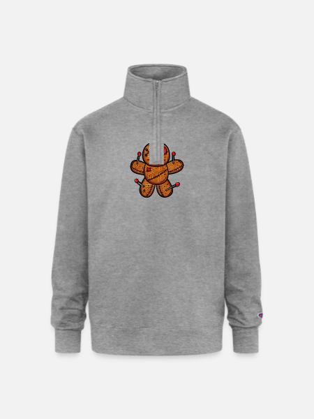 dolls - Champion Unisex 1/4 Zip Pullover Sweatshirt - heather gray