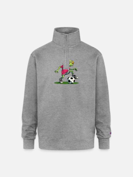 Chameleons Soccer - Champion Unisex 1/4 Zip Pullover Sweatshirt - heather gray