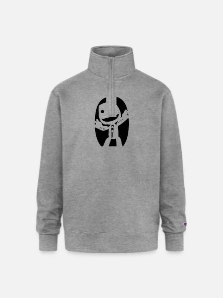 Little Big Planet - Champion Unisex 1/4 Zip Pullover Sweatshirt - heather gray