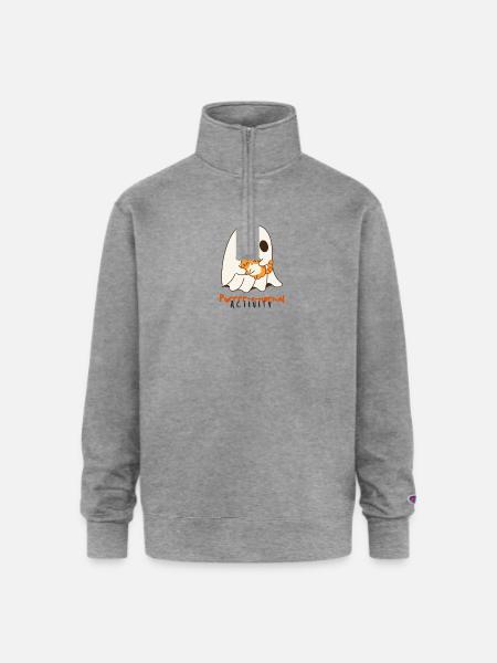 Purrrr-a-normal activity - Champion Unisex 1/4 Zip Pullover Sweatshirt - heather gray