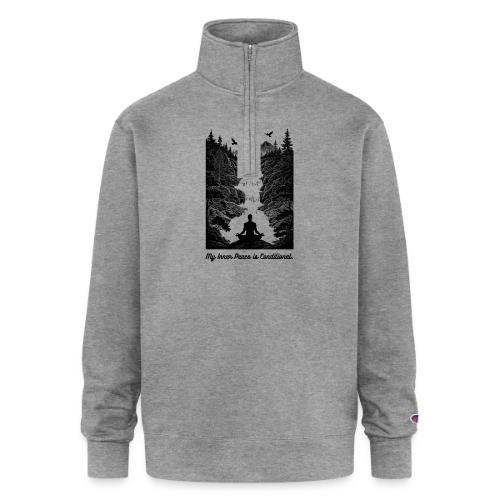 Conditional Inner Peace T-Shirt | Minimalist Zen - Champion Unisex 1/4 Zip Pullover Sweatshirt