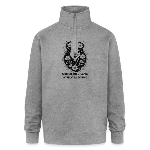 Eternal Flame of Embrace T-Shirt - Champion Unisex 1/4 Zip Pullover Sweatshirt