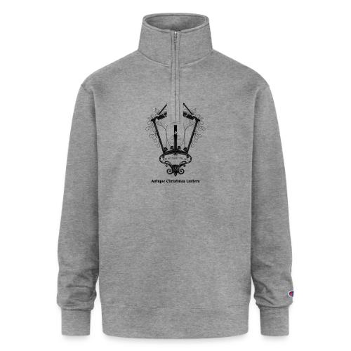 Antique Christmas Lantern T-Shirt - Champion Unisex 1/4 Zip Pullover Sweatshirt