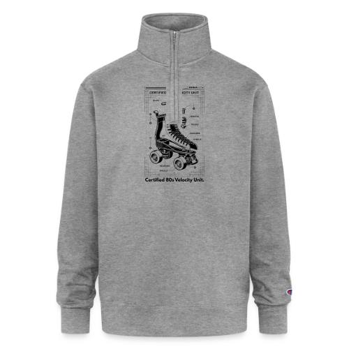 Retro Roller Skate T-Shirt - Champion Unisex 1/4 Zip Pullover Sweatshirt