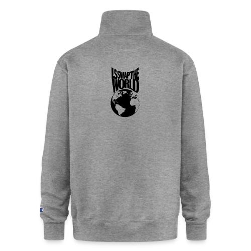 LS Swap the World (Front & Back) - Champion Unisex 1/4 Zip Pullover Sweatshirt