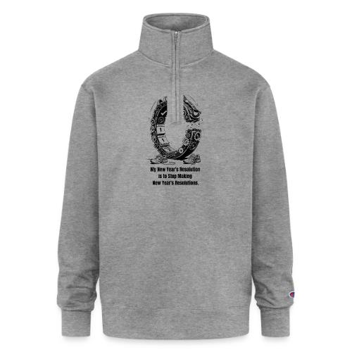 The Resolution Loop - Sarcastic New Year's T-Shirt - Champion Unisex 1/4 Zip Pullover Sweatshirt