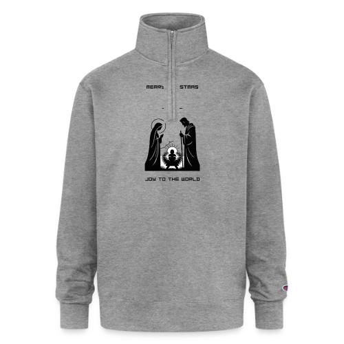 Joy to the World T-Shirt | Minimalist Nativity - Champion Unisex 1/4 Zip Pullover Sweatshirt