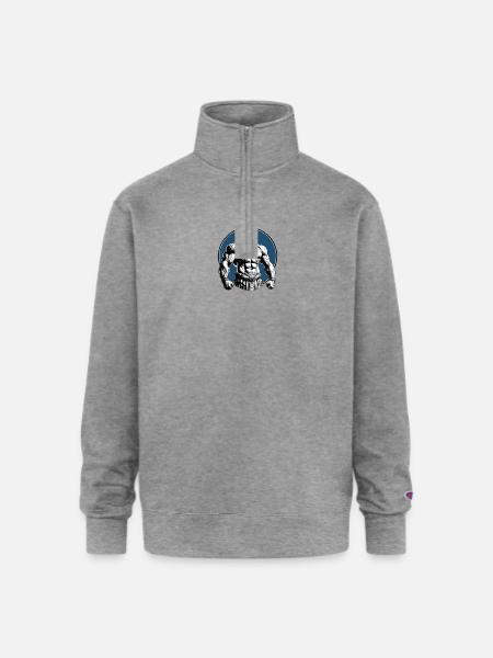 Hercule - Champion Unisex 1/4 Zip Pullover Sweatshirt - heather gray