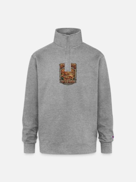 Badlands National Park Tee - Champion Unisex 1/4 Zip Pullover Sweatshirt - heather gray