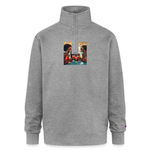 Mrs. S' GGG Retreat_Sisters Sipping Sangrias - Champion Unisex 1/4 Zip Pullover Sweatshirt