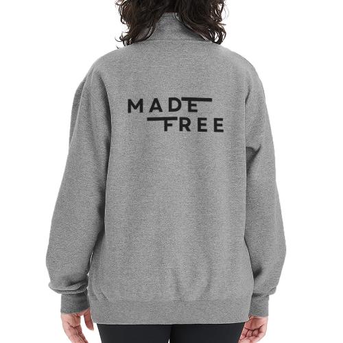 Made Free - Champion Unisex 1/4 Zip Pullover Sweatshirt