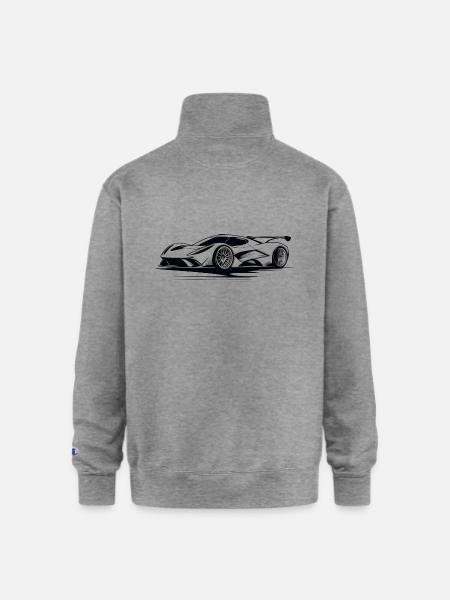 Velocity GT - Champion Unisex 1/4 Zip Pullover Sweatshirt - heather gray