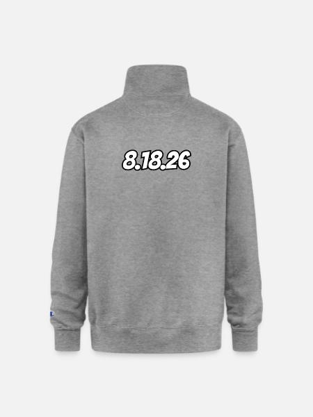 25K on 8.18.26 - Champion Unisex 1/4 Zip Pullover Sweatshirt - heather gray