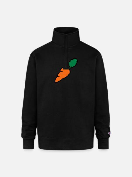 Carrot - Whats up Doc? - Champion Unisex 1/4 Zip Pullover Sweatshirt - black